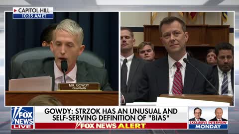 Gowdy: ‘Agent Strzok Has a Most Unusual and Largely Self-Serving Definition of Bias’