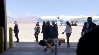 A STRESSED OUT Kamala Walks Away When Asked About The Southern Border