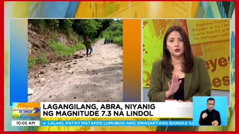 Lagangilang, Abra,niyanig ng 7.3 magnitude na lindol