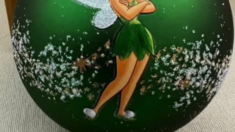 Disney Parks Tinkerbell Artist Series Collectible Glass Ornament #shorts