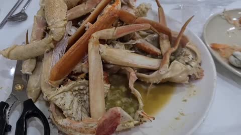 Delicious snow crab King Crab food