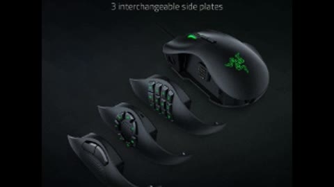 Razer Naga Trinity Gaming Mouse: 16,000 DPI Optical Sensor