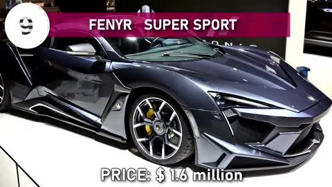 Top 10 most expensive cars in the world ( still manufactured)
