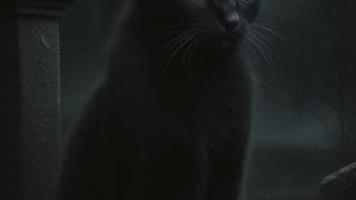 Black Cat | Dark Cat | Gothic Cat | Dark Art | Digital Art | AI Art