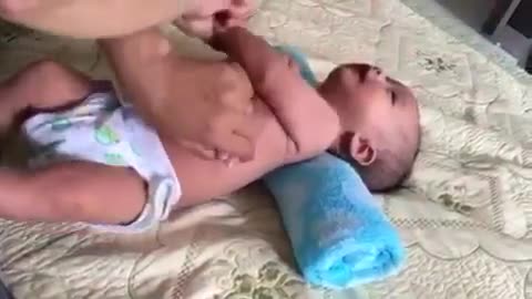 Massage instructions for 3 month old baby