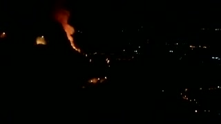 No hay paso en la vía Bucaramanga - Curos por incendio en La Mesa