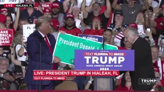 President Trump in Hialeah, FL