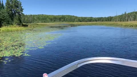 A Beautiful Day Boating on Cisco Lake Chain