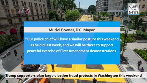 Trump supporters plan large election fraud protests in Washington this weekend