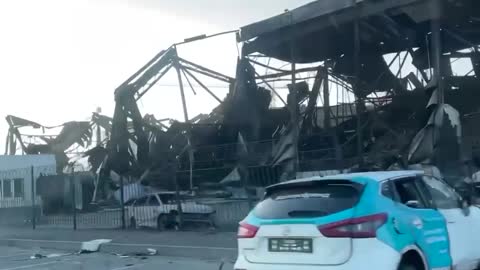 Destroyed iqos warehouse and office in Ukraine by Russian creatures