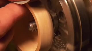 How wood turning is done.