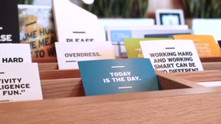 Printed Quotes on Display