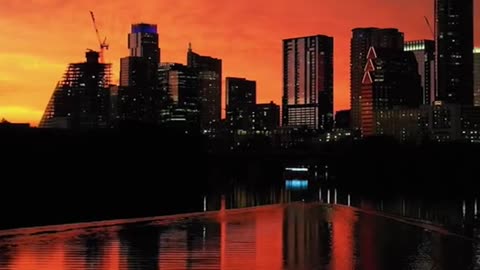 Sunset in Austin, Texas