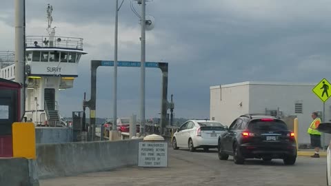 Boarding the Jamestown Scotland Ferry in Virginia