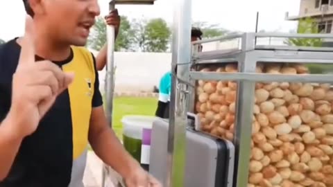 Biggest Pani Puri Challenge 😳 with Mr.indian hacker | #mrindianhacker #viral #shorts