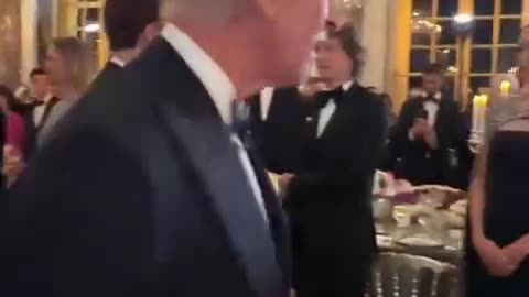 Globalist "Elites" had huge banquet last night Honoring Prince Charles & French President Macron