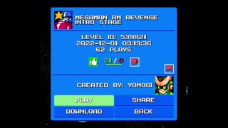 Mega Man Maker Level Highlight: "Megaman RM Revenge Series " by Yomogi