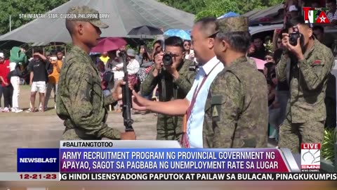 Army recruitment program ng Apayao, sagot sa pagbaba ng unemployment rate sa lugar