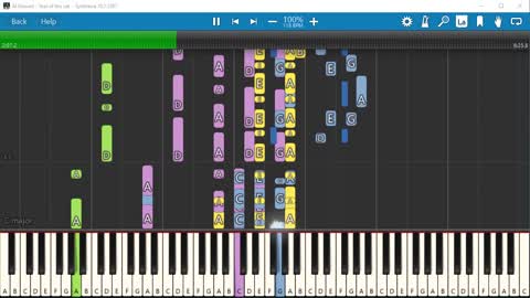 Synthesia demo using sound fonts