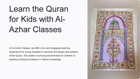 Learn the Quran for Kids with Al-Azhar Classes