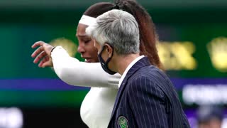 Serena Williams' Wimbledon hopes end in injury