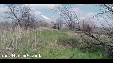TOS-1A striking Ukrainian positions in the Nikolaevsky/Nikolaev area