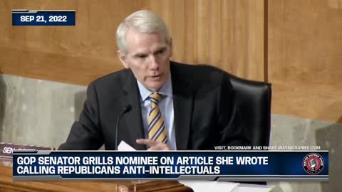 GOP Senator Grills Nominee On Article She Wrote Calling Republicans Anti-Intellectuals