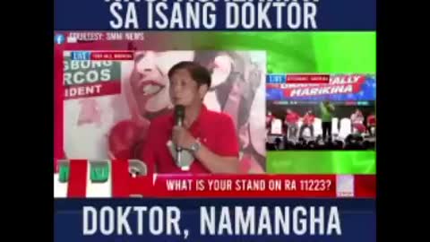 Bong Bong Marcos: pabor sa pagpatay ng tao gamit ang bakuna...