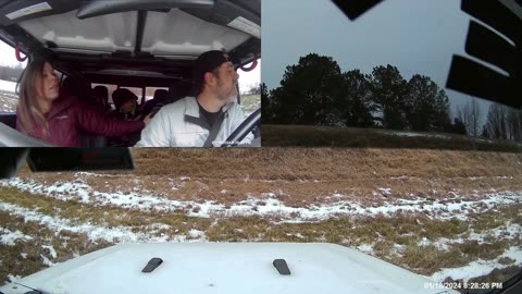 Driver Stays Calm During Unplanned Off-Roading