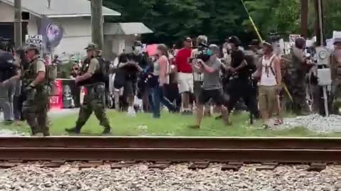 Georgia park closed as two protest groups collide at Stone Mountain