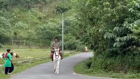 Horse riding at Pokhara