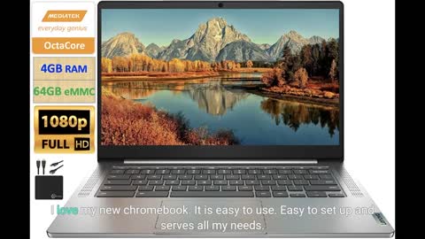 2021 Flagship Lenovo Chromebook 14" FHD Laptop Computer for Business Student, Octa-Core MediaTe...