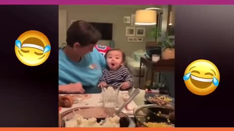 Babies fun try not to laugh 😂😁😃😅