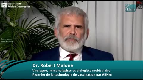 AVERTISSEMENT DU DR ROBERT MALONE, L'UN DES INVENTEURS DE LA TECHNOLOGIE DE VACCINATION PAR ARNm