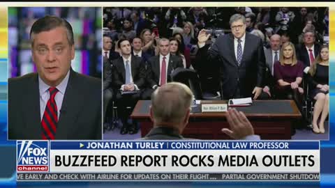 Law professor Jonathan Turley points out media meltdown surrounding Bill Barr and Buzzfeed article