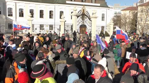 2.2.2022 Bratislava - Protest proti zradcom národa.