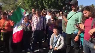 Mexican Protester —Trump Was Right, This Is An Invasion!