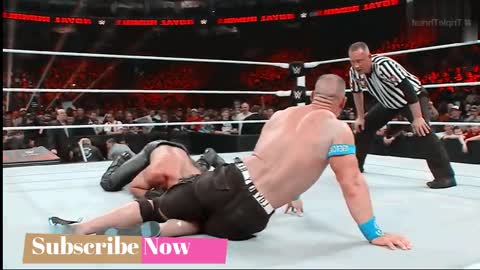 Brock Lesnar vs John Cena vs Seth Rollins_MATCH