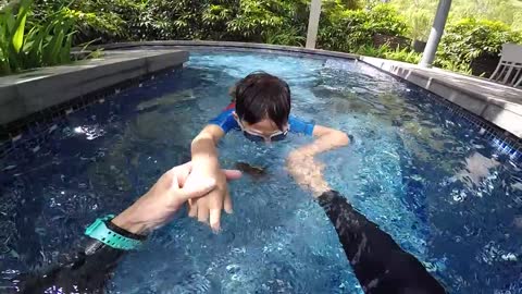 How to teach Kids to BREATHE & LEARN SWIMMING learn