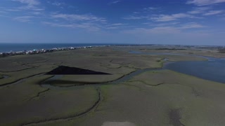 UFO over the marsh on Folly Beach in South Carolina