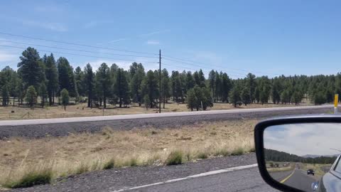 Heading through the forest in the Flagstaff area south on I17