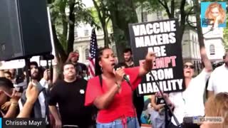 "Slavery is knocking on our door!" Fired Up Black Mother DESTROYS Masks/CRT at NY Rally