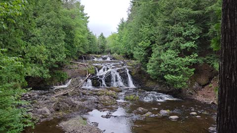 Waterfalls at Copper Falls State Park near Mellen, WI - August 2022