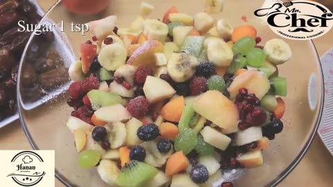 Fruit Chaat Recipe Chef Hanan Vlogs
