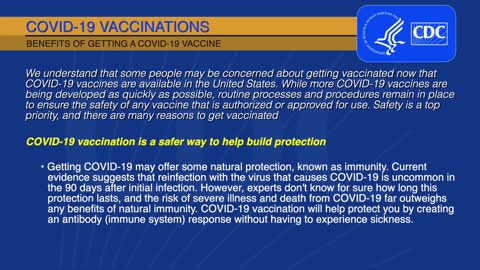 Benefits of Getting a COVID-19 Vaccine. Why COVID-19 Vaccine is important.