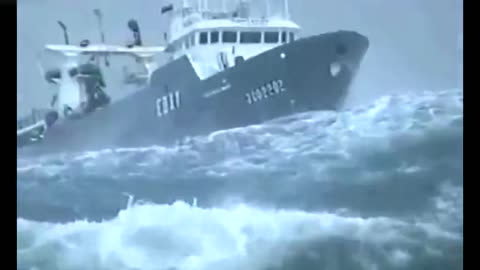 Terrifying footage shows fishing ship battered by huge 50-foot waves near Ireland