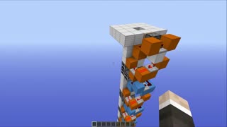 Minecraft: Simple Compact Slimeblock Elevator