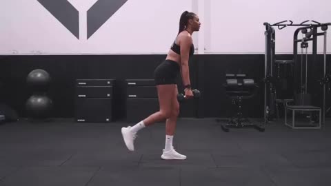 TALLEST FEMALE BASKETBALLER LIZ CAMBAGE WORKING OUT