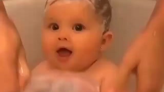 Bathe a child