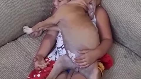 Doggo and Kiddo Grab a Nap